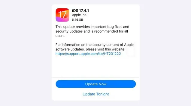 iOS / iPadOS 17.4.1重新發佈
